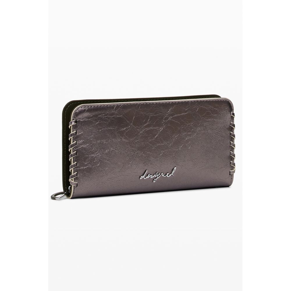 Desigual Bronze Polyethylen Frauen Brieftasche