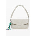 Desigual Damen-Handtasche aus beigem Polyurethan