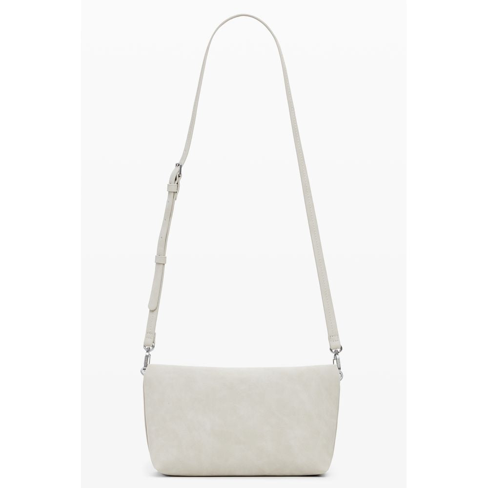 Desigual Damen-Handtasche aus beigem Polyurethan