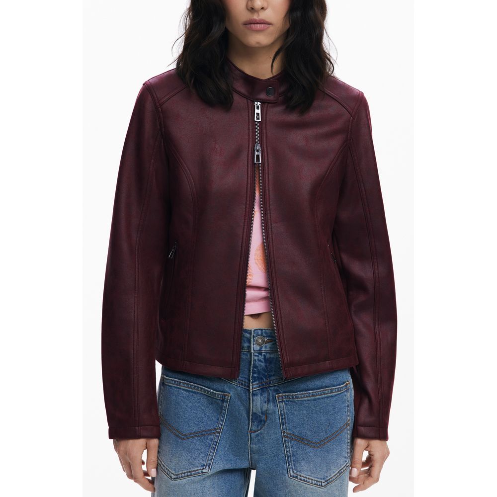 Desigual Rote Polyester Damenjacke