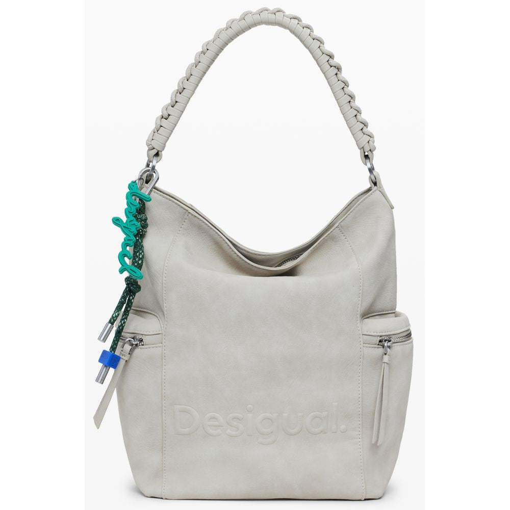 Desigual Beige Polyethylen Frauen Rucksack