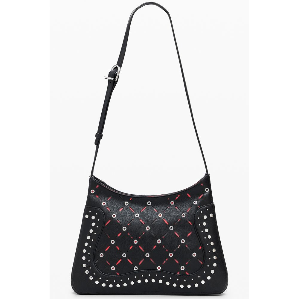 Desigual Schwarze Handtasche aus Polyethylen