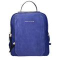 Piquadro Blauer Lederrucksack