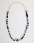 Dolce & Gabbana Multicolor Muranoglasperlen Gold Messing Kette Schmuck Halskette