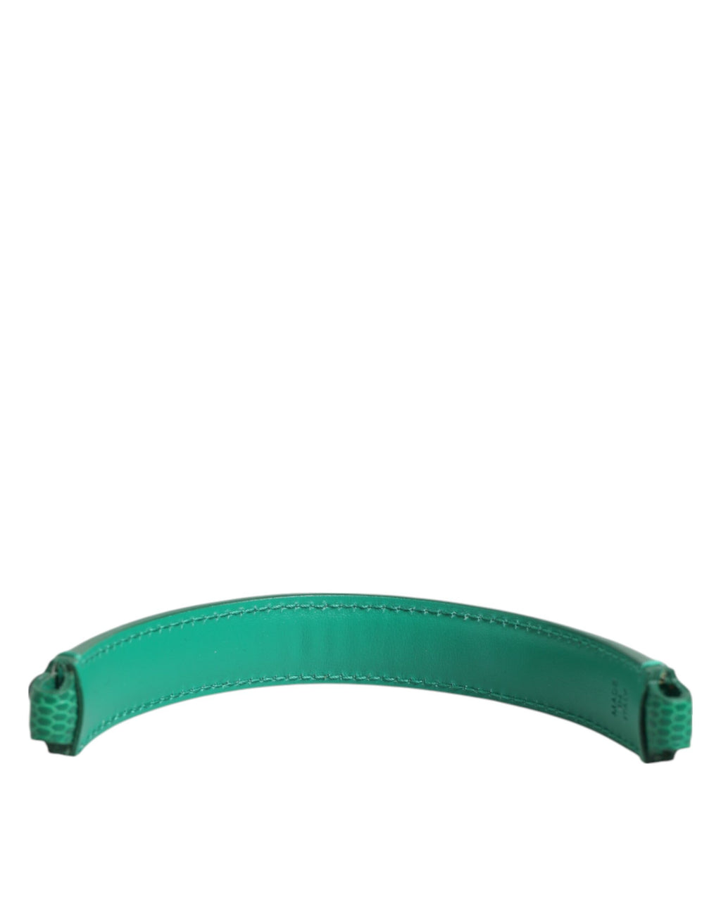 Dolce & Gabbana Green Embellished Leather Top Handle Bag Women Shoulder Strap