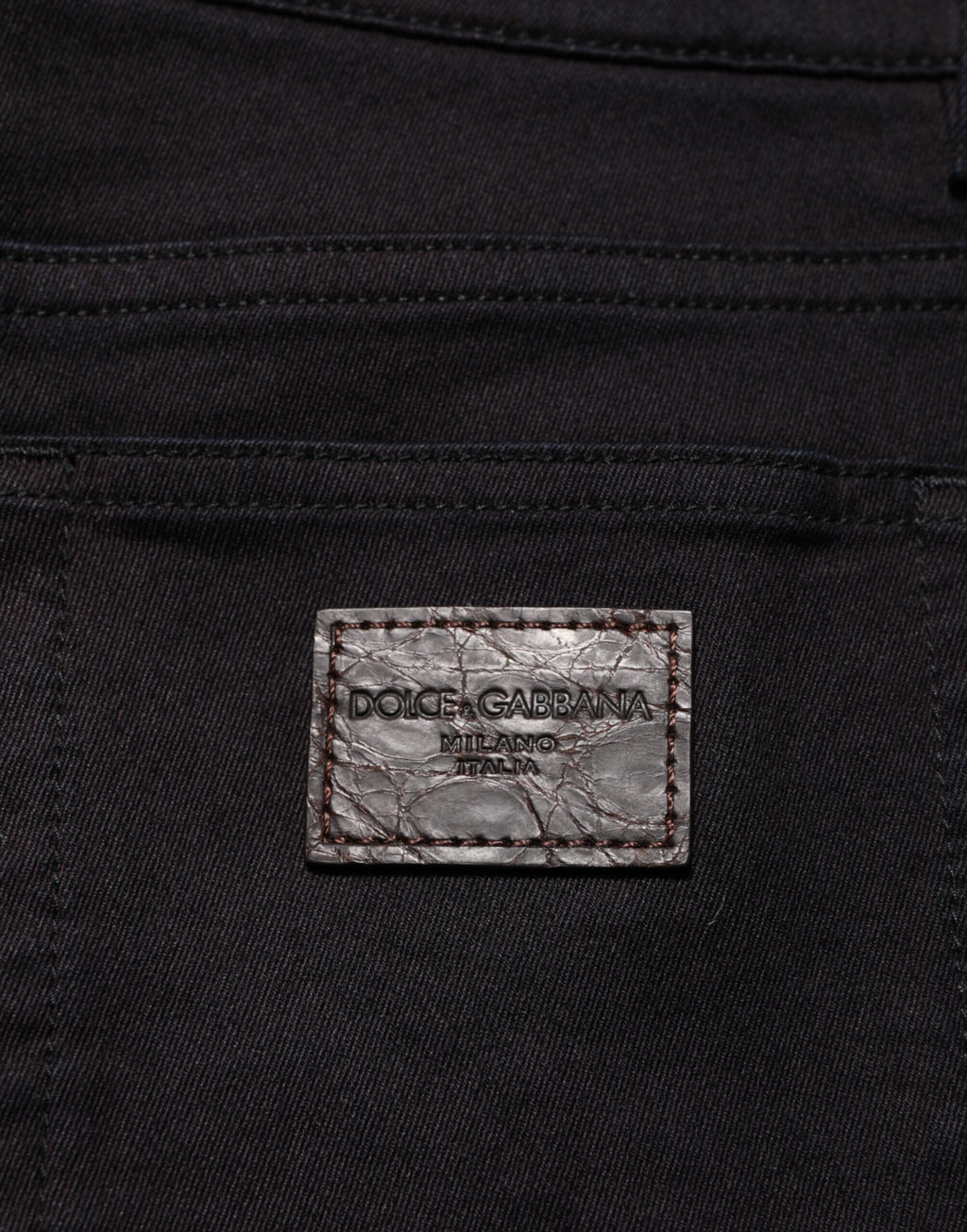 Dolce & Gabbana Schwarze Skinny-Hosen für Männer aus einer Baumwollmischung