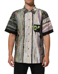 Dolce & Gabbana Multicolor Grafik Freizeithemd mit Kragen