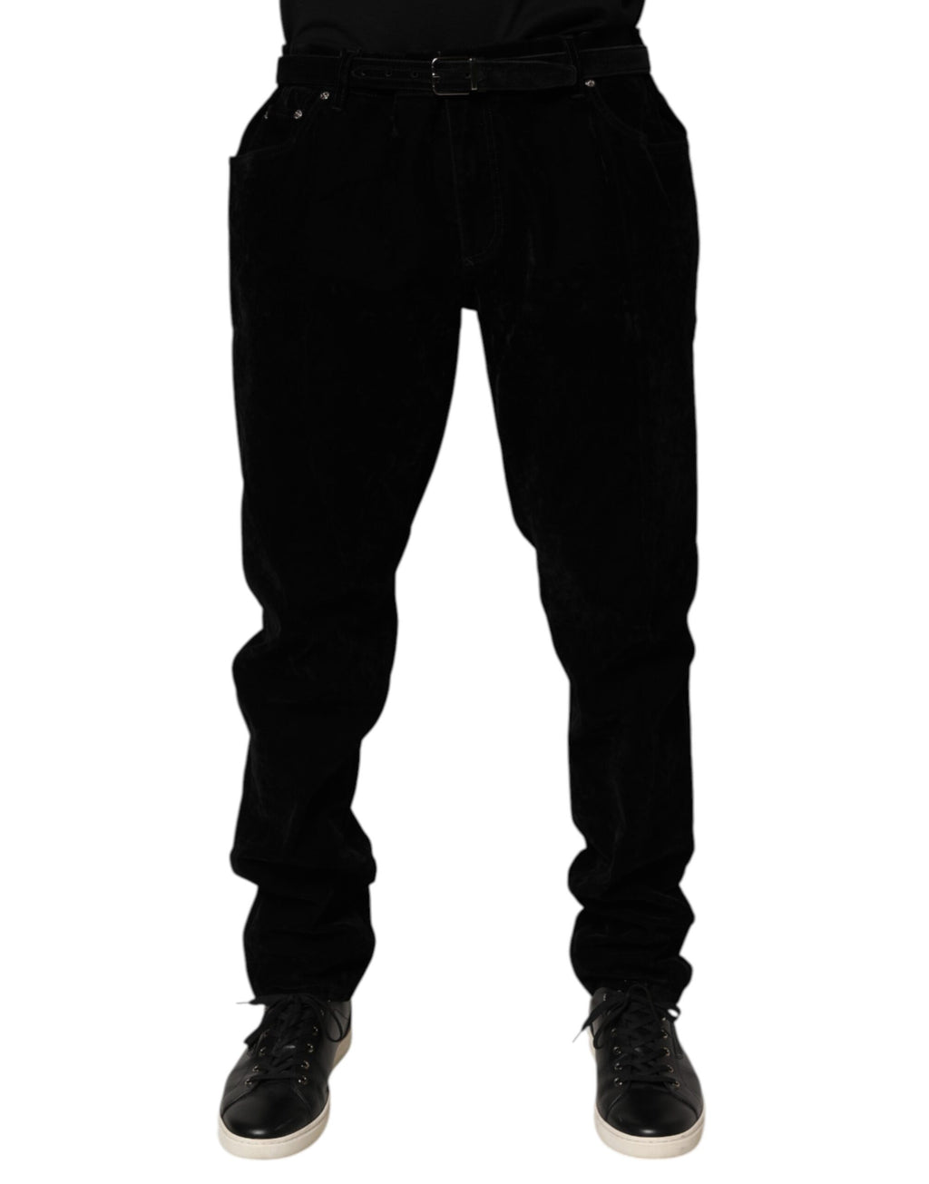 Dolce & Gabbana Black Slim Fit Cotton Denim Jeans