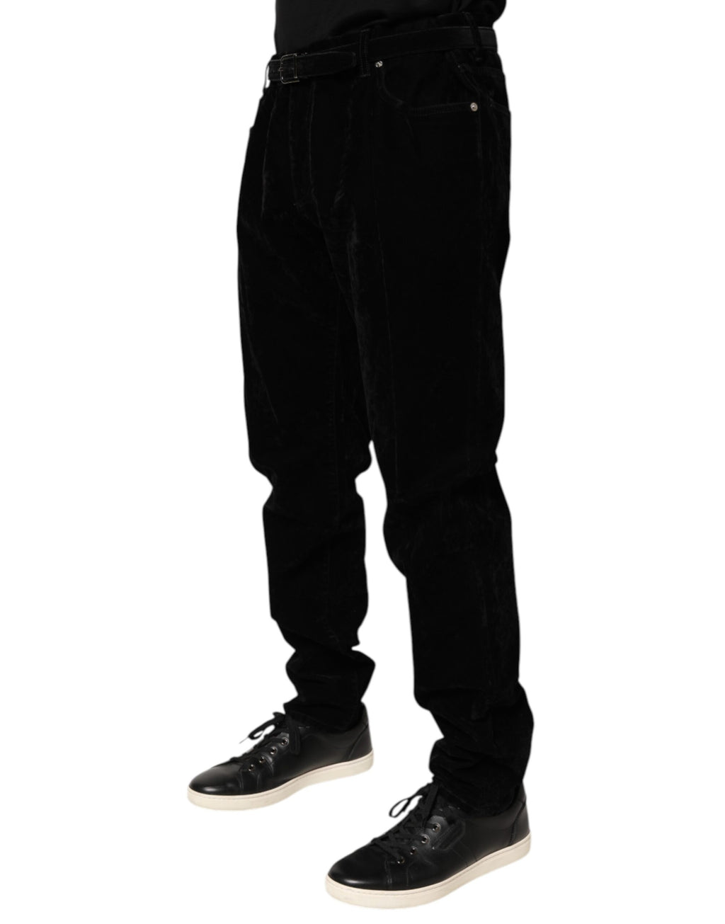 Dolce & Gabbana Black Slim Fit Cotton Denim Jeans