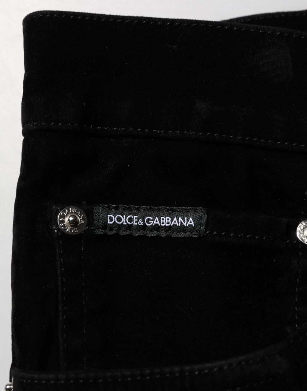 Dolce & Gabbana Black Slim Fit Cotton Denim Jeans