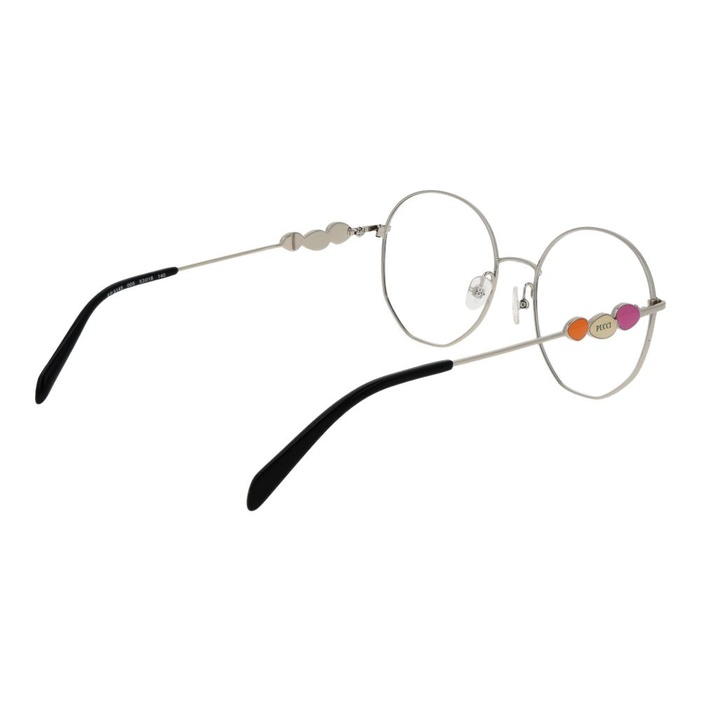 Emilio Pucci Metallbrille mit schwarzem Gestell