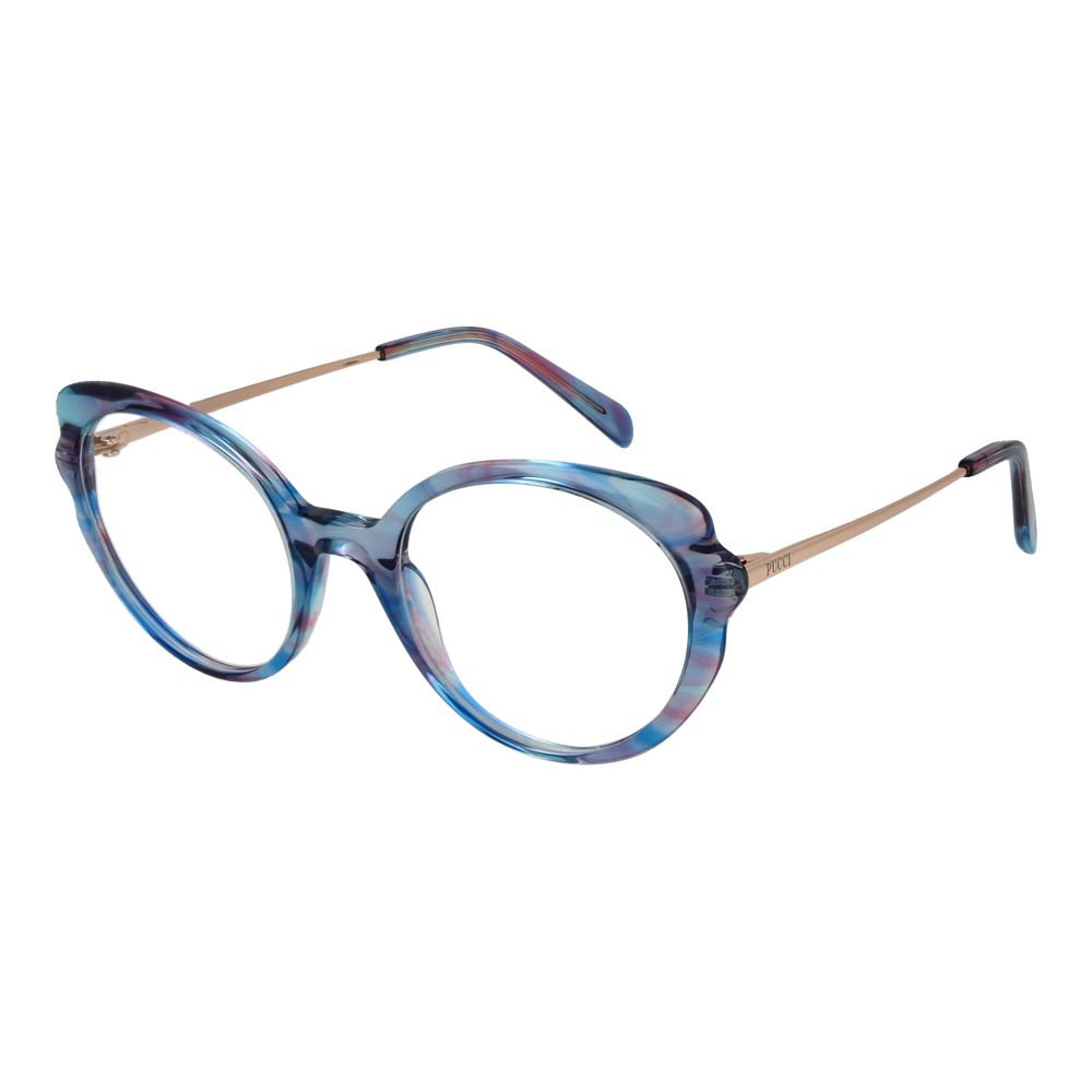 Emilio Pucci Blaue Kunststoffbrille (Gestell)