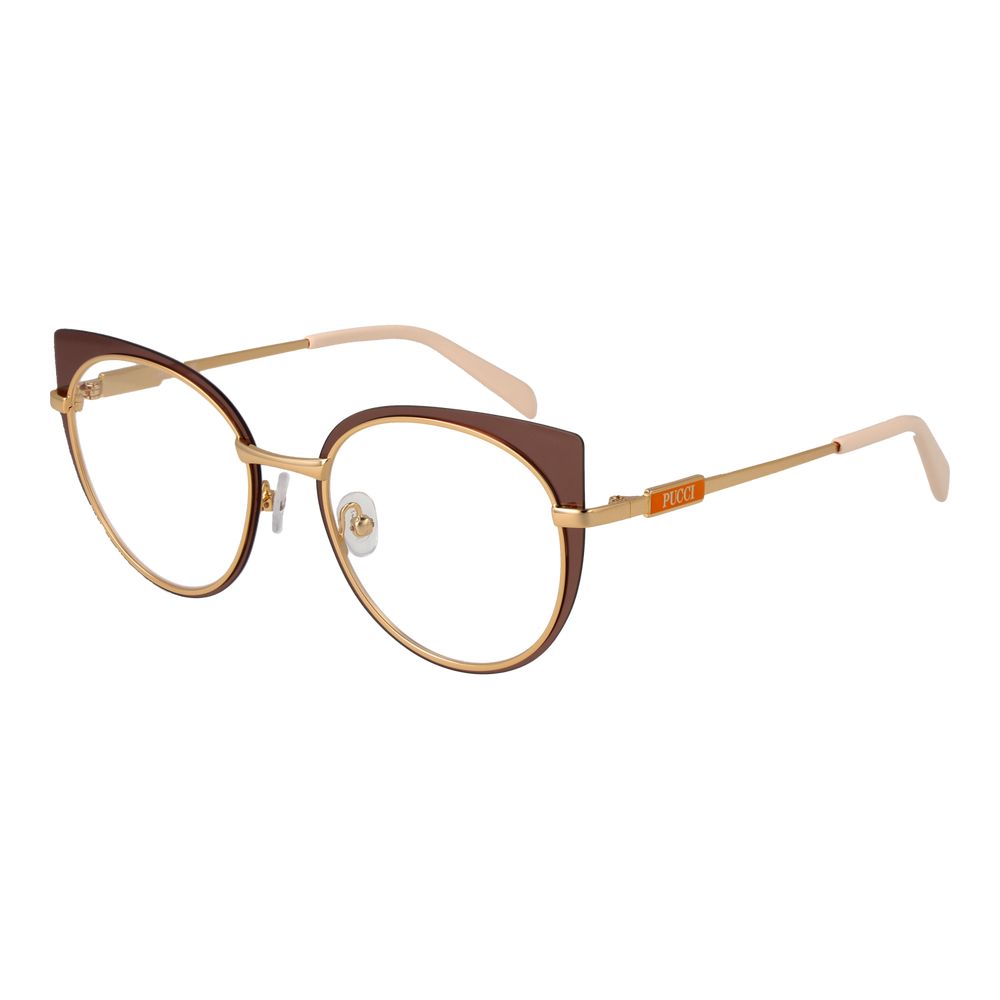 Emilio Pucci Braune Metallbrille (Fassung)