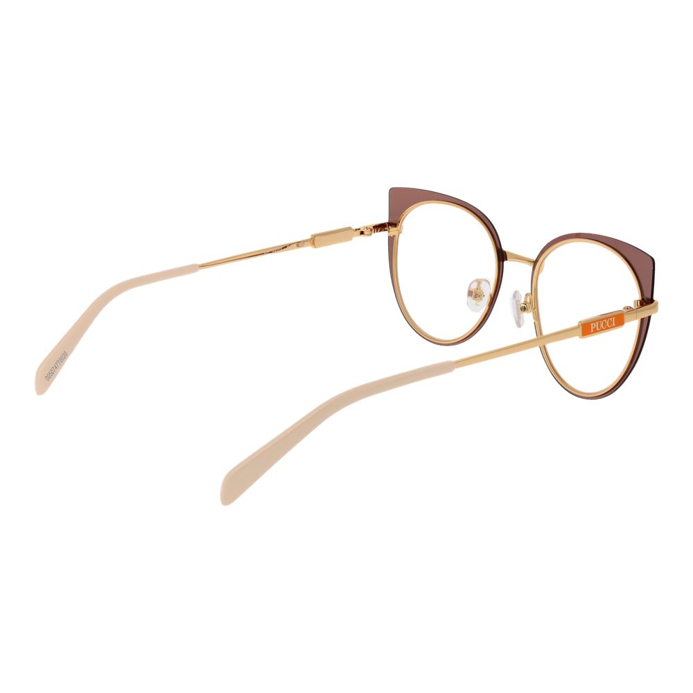 Emilio Pucci Braune Metallbrille (Fassung)
