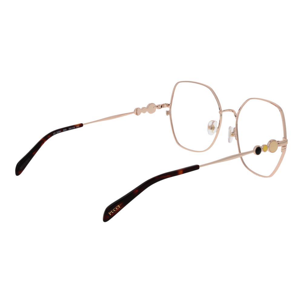 Emilio Pucci Schwarze Metallbrille (Gestell)