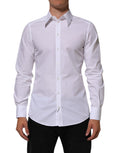 Dolce & Gabbana Weißes Baumwollhemd MARTINI für Männer Formal Dress Shirt