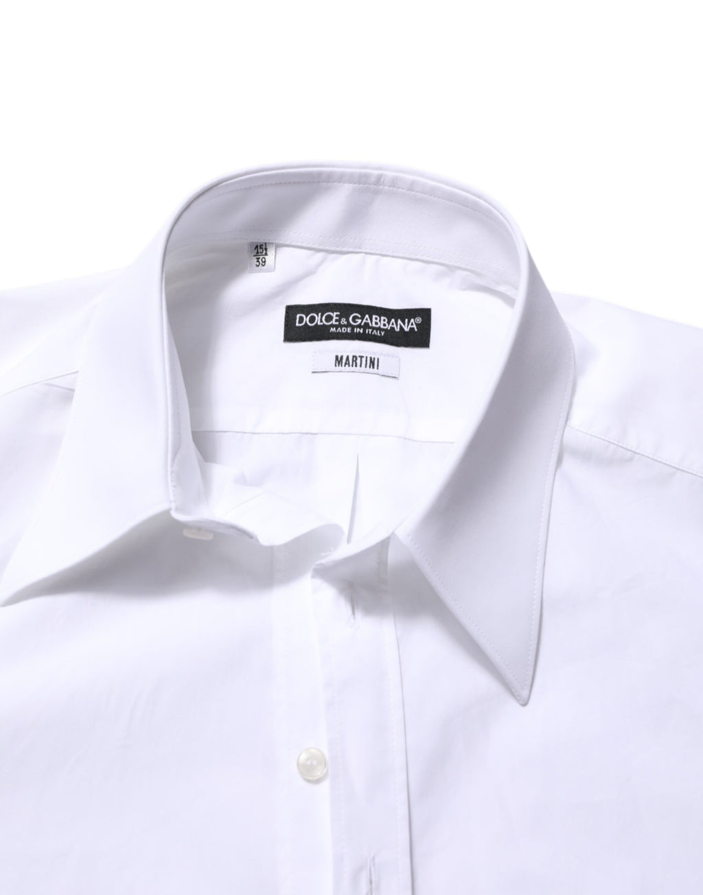 Dolce & Gabbana Weißes Baumwollhemd MARTINI für Männer Formal Dress Shirt