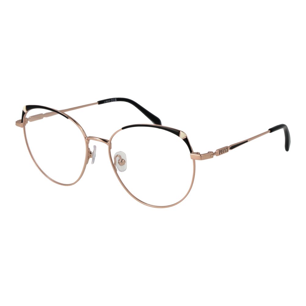Emilio Pucci Glasses with Rose Gold Metal Frame