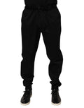Dolce & Gabbana Schwarz Baumwolle Stretch Casual Hose Hose
