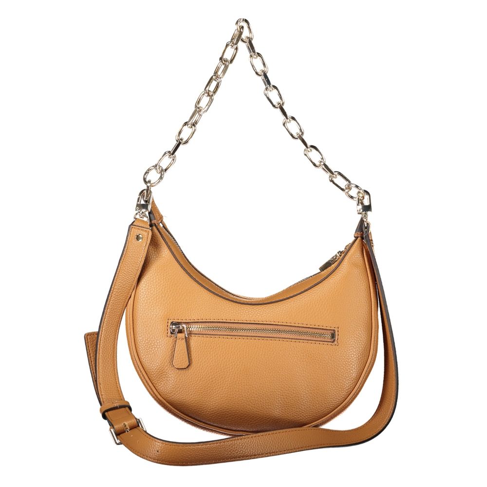 Guess Jeans Braune Polyethylen-Handtasche