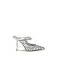 Jimmy Choo Silver High-Heel Leather Pumps