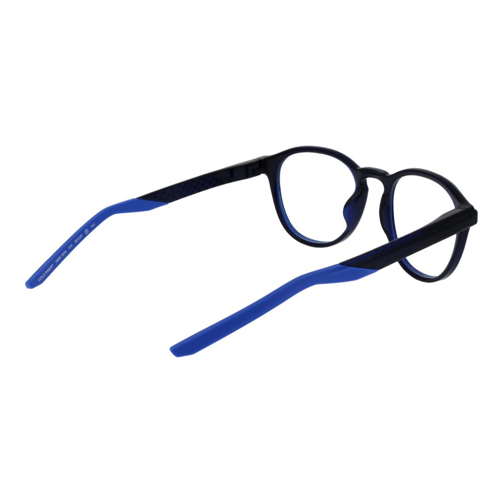 Nike Blue Stainless Steel Eyeglass Frames
