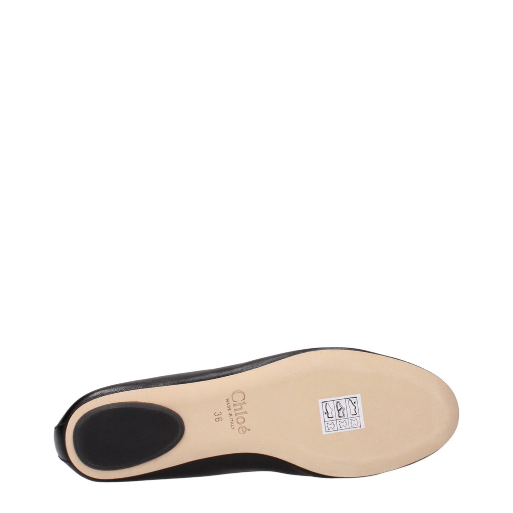Chloé Schwarze Ballerinas aus Leder