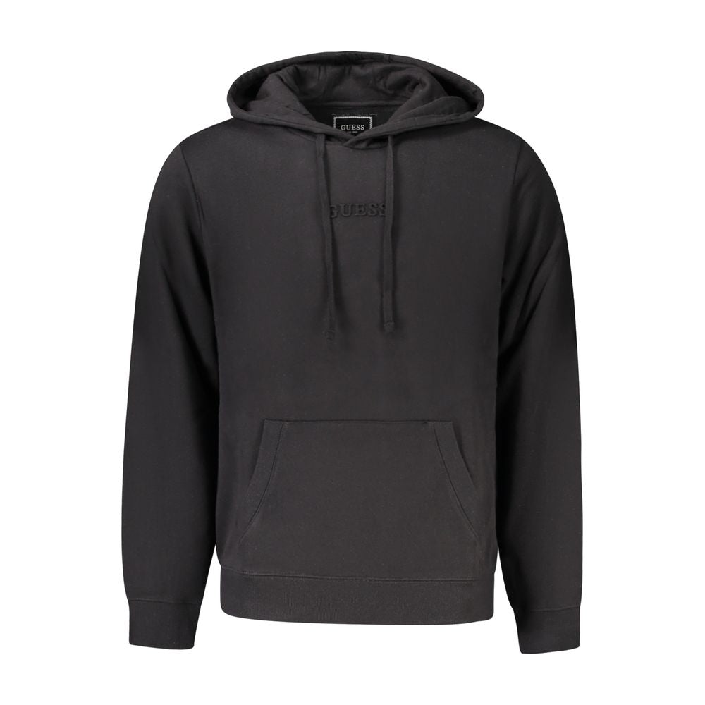 Guess Jeans Men's Black Cotton Hoodie