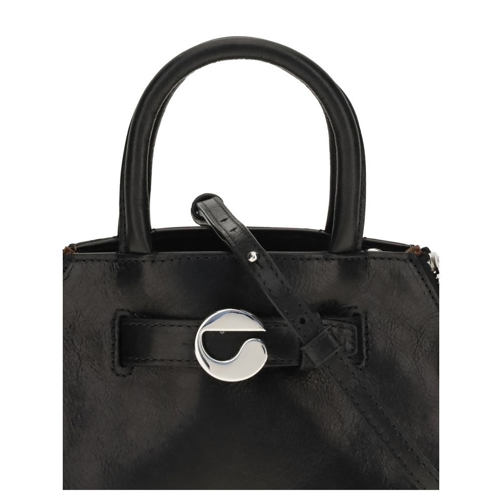 Coperni Schwarze Kalbshaut Bos Taurus Schultertasche