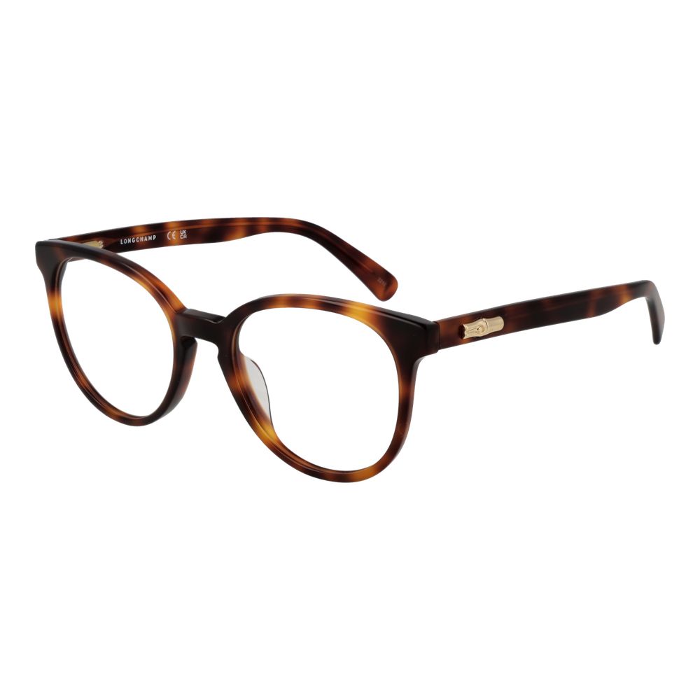 Longchamp Eyeglass Frame in Brown Cellulose Acetate