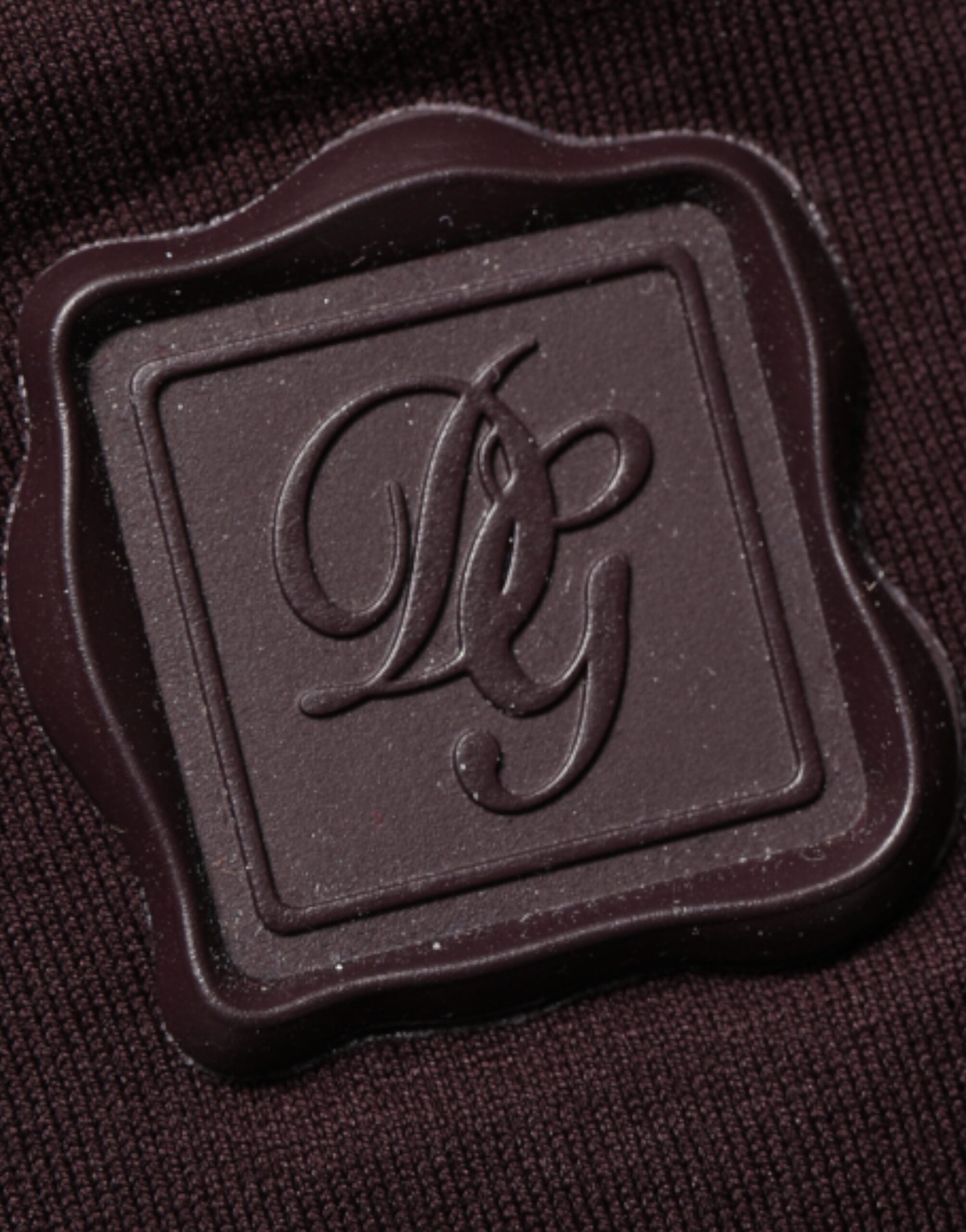 Dolce & Gabbana Brown Logo Plaque Cotton Crewneck T-Shirt