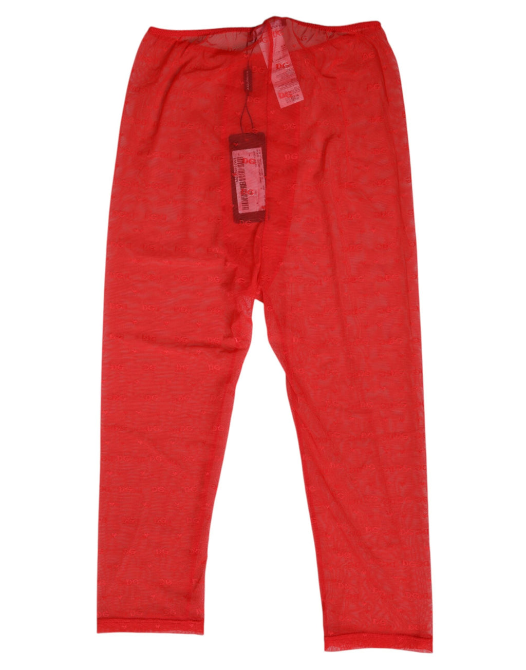 Dolce & Gabbana Red Logo Lace Tight Midi Underwear