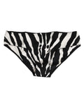 Dolce & Gabbana Black White Zebra Print Brief Underwear