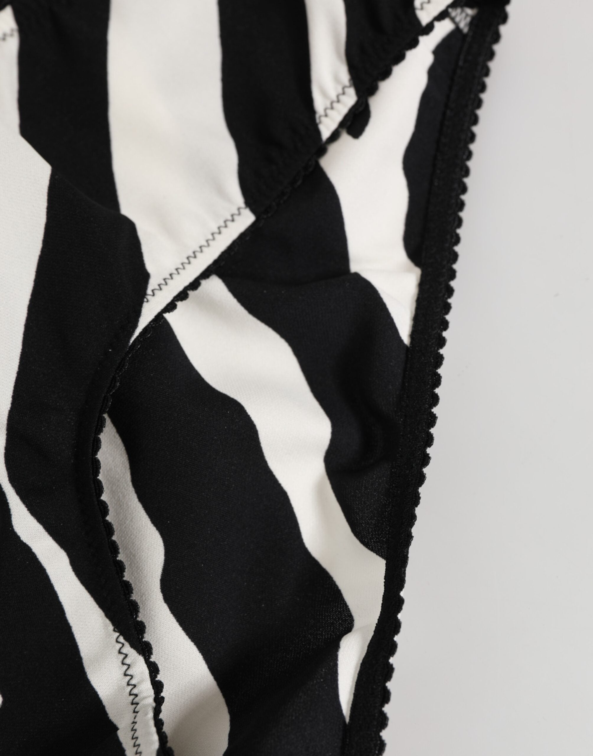 Dolce & Gabbana Black White Zebra Print Brief Underwear