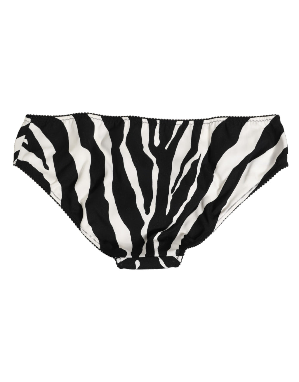 Dolce & Gabbana Black White Zebra Print Brief Underwear
