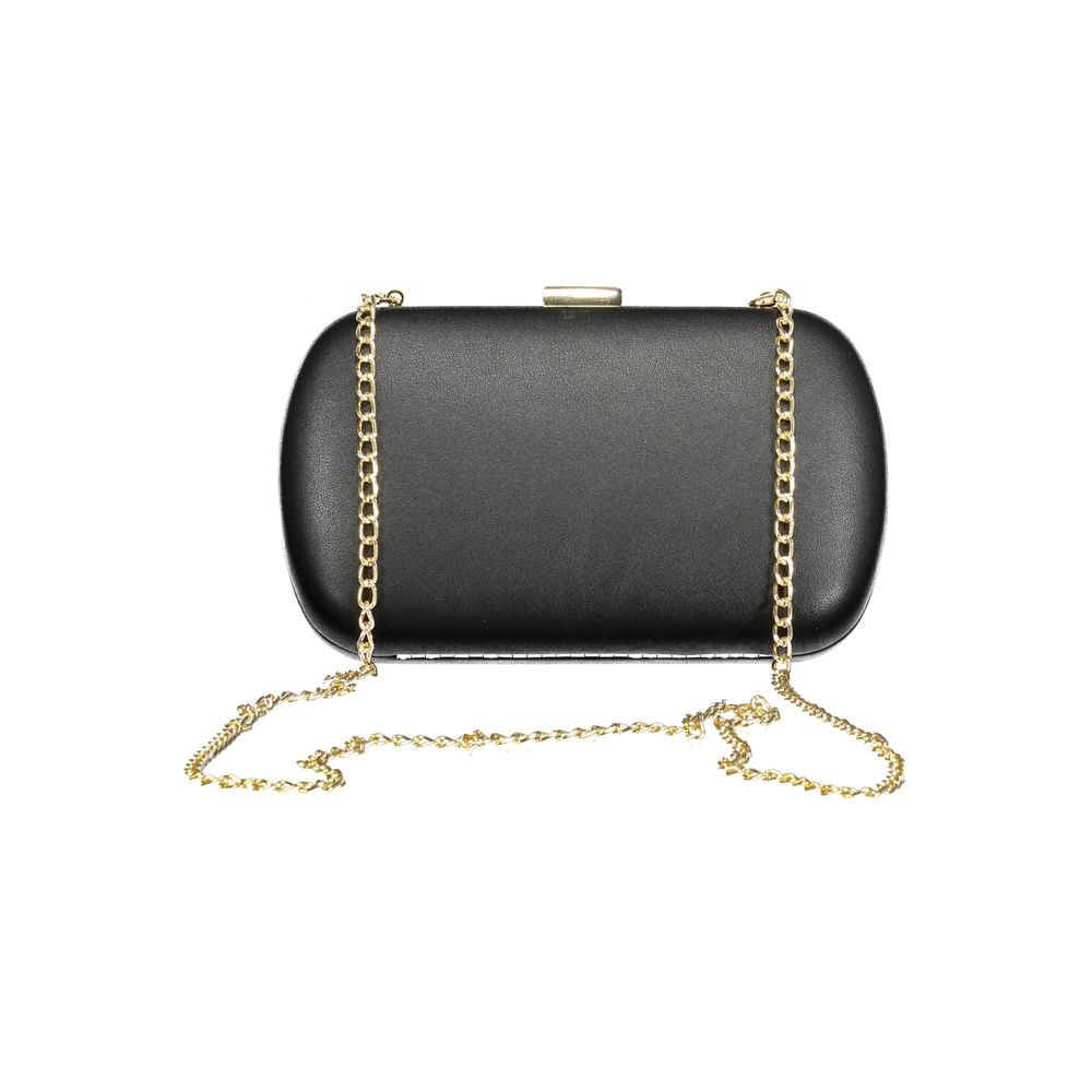 Mario Valentino Schwarze Damen-Handtasche aus Polyurethan