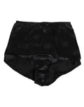 Dolce & Gabbana Schwarzes Seiden-Stretch-Mieder mit hoher Taille Unterwäsche