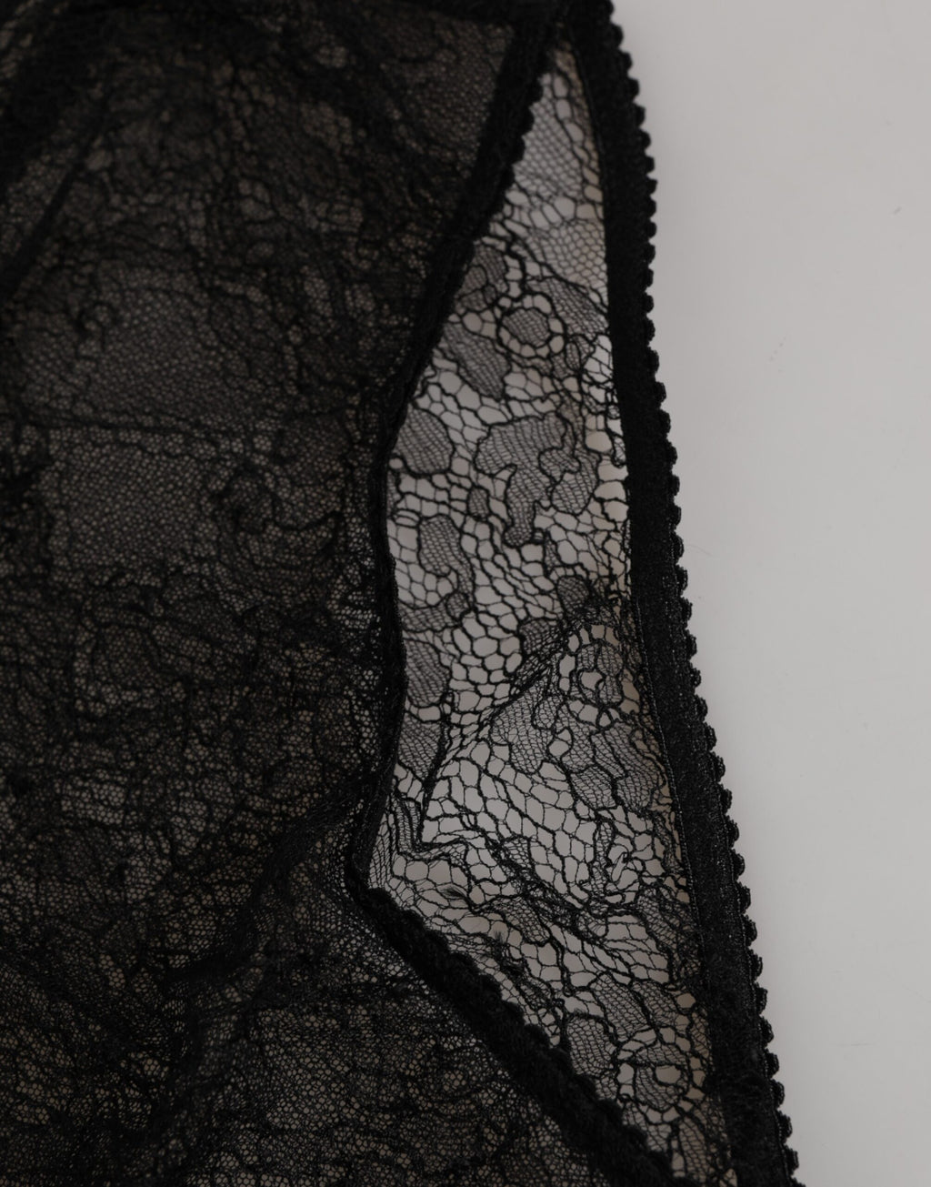 Dolce & Gabbana Schwarze Nylon Stretch Panty mit hoher Taille Unterwäsche