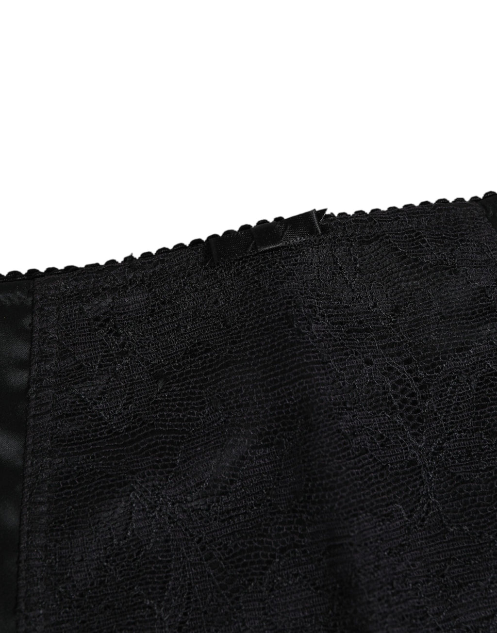 Dolce & Gabbana Schwarzer Seiden-Stretch-Slip Radfahren Frauen Unterwäsche