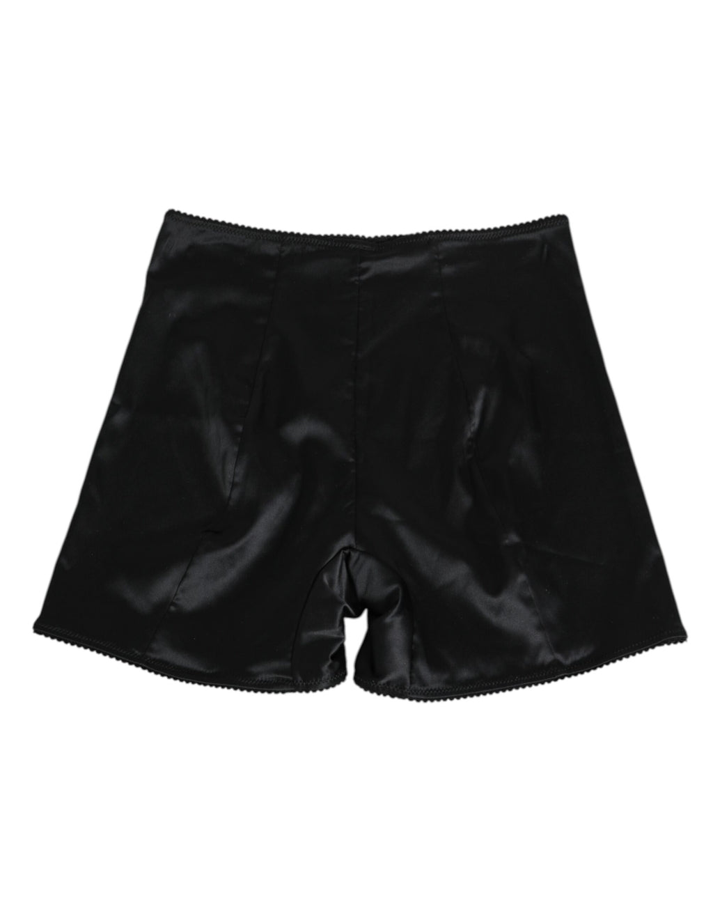 Dolce & Gabbana Schwarzer Seiden-Stretch-Slip Radfahren Frauen Unterwäsche