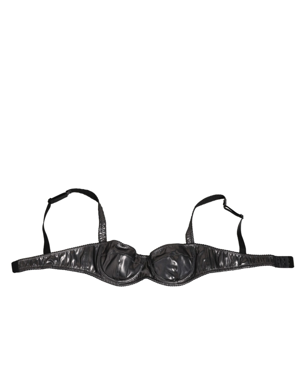 Dolce & Gabbana Schwarzer Acetat Stretch Balconette BH Unterwäsche
