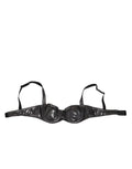 Dolce & Gabbana Schwarzer Acetat Stretch Balconette BH Unterwäsche