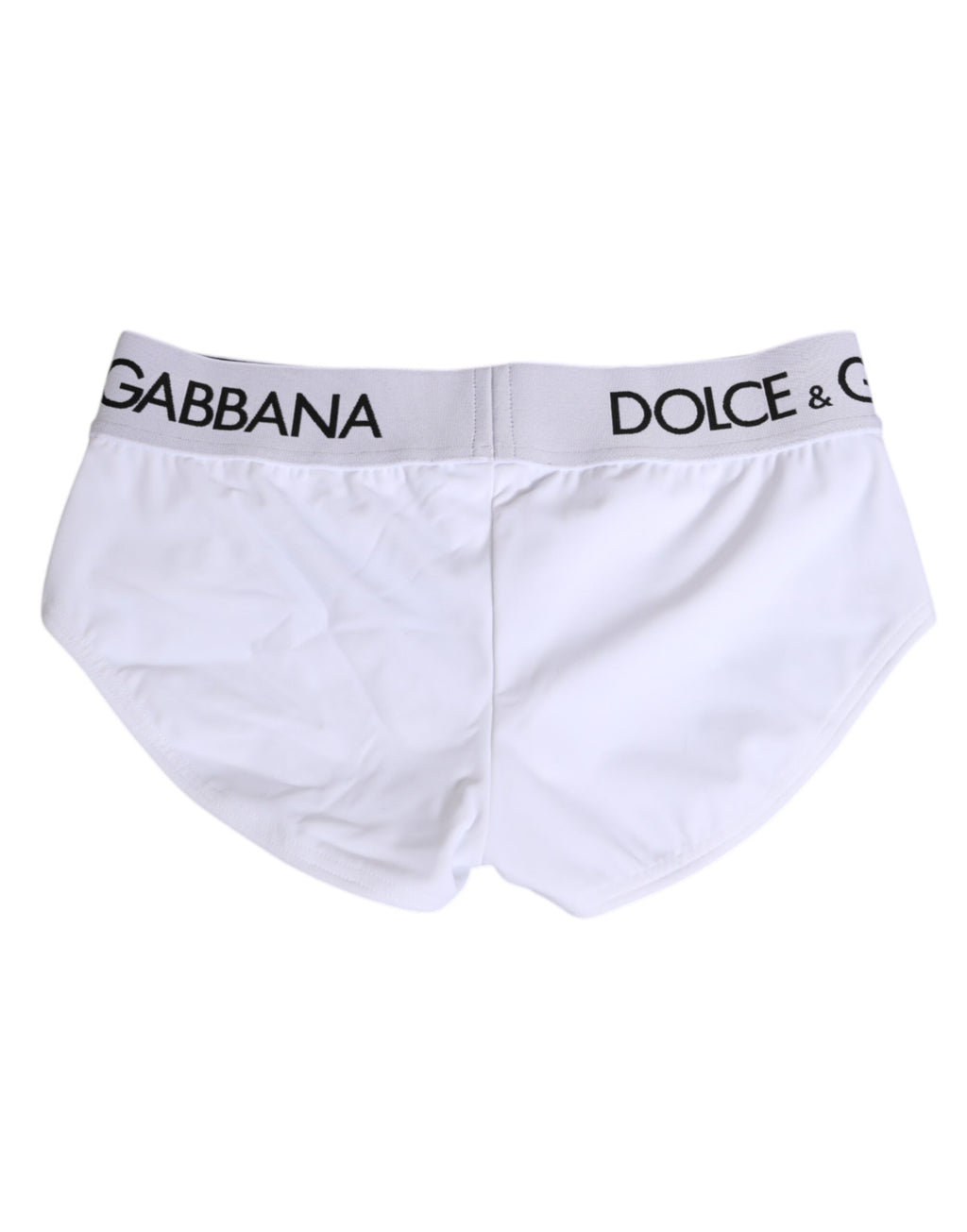 Dolce & Gabbana Weiße Nylon-Logo-Bund-Shorts Unterwäsche