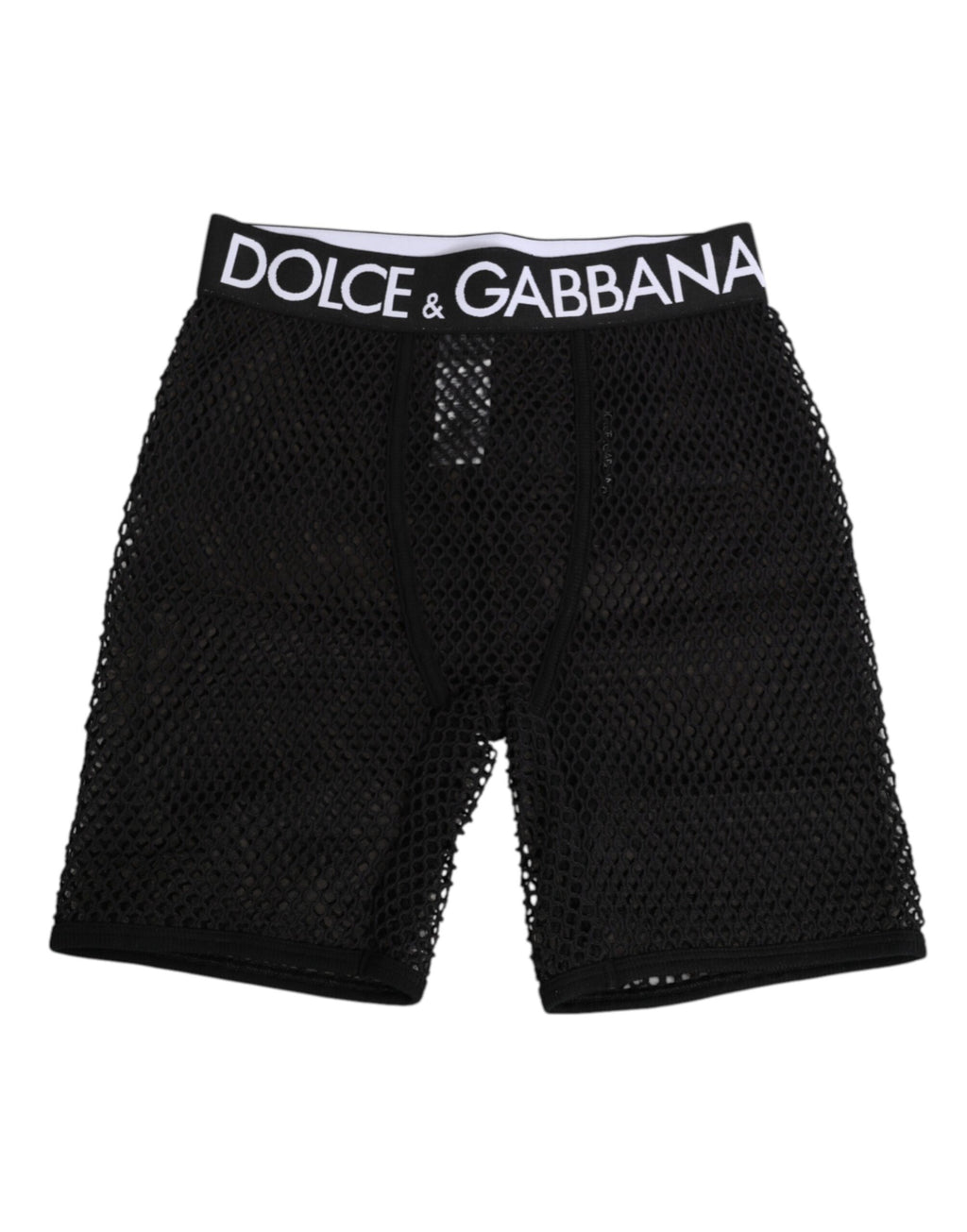 Dolce & Gabbana Schwarze Baumwoll-Logo-Shorts Midi-Hose Unterwäsche