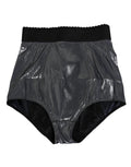 Dolce & Gabbana Grauer Seiden-Stretch-Slip Miederhose Unterwäsche