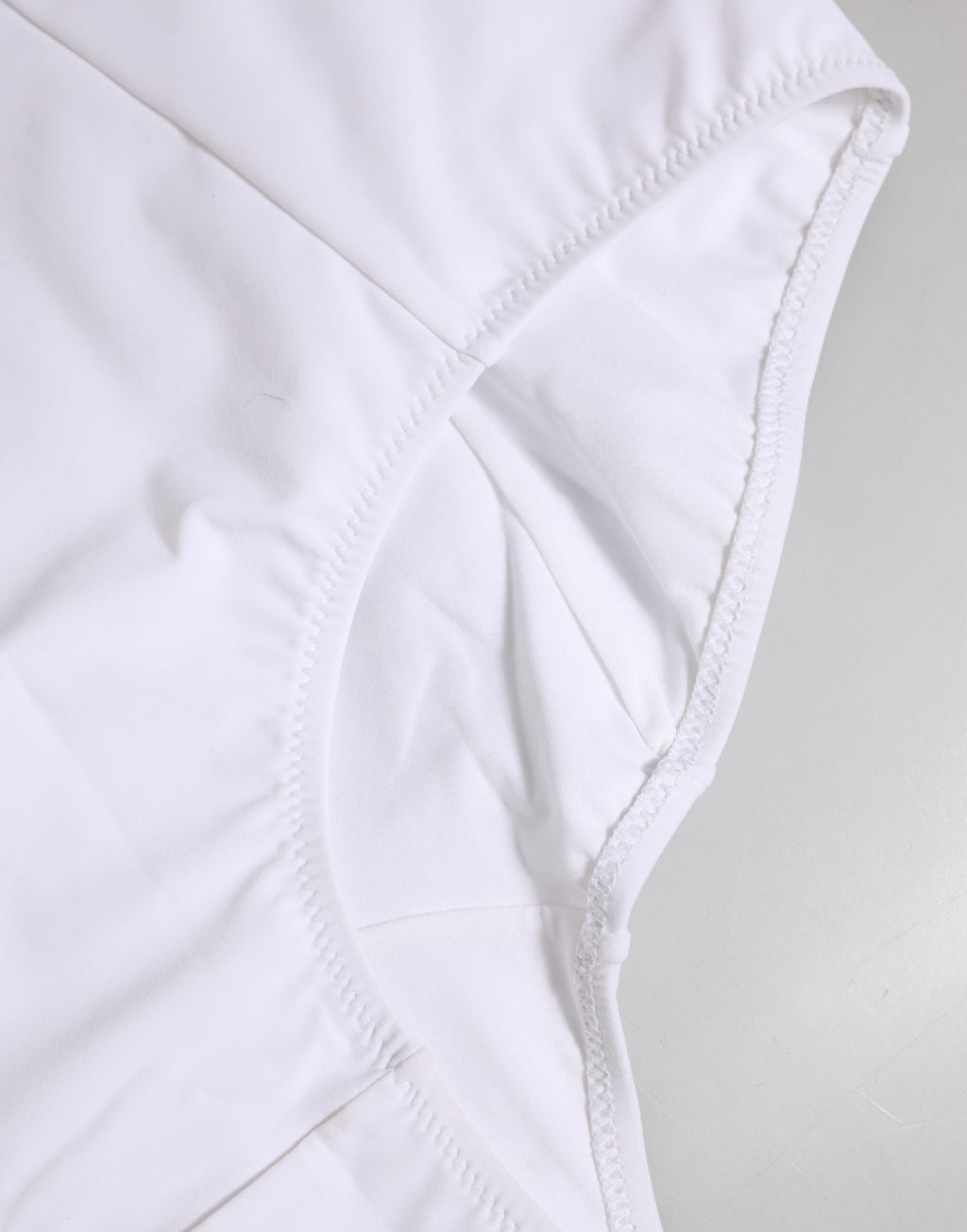Dolce & Gabbana White Nylon Logo Waistband Culotte Underwear