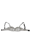 Dolce & Gabbana Grauer Acetat Stretch Balconcino BH Unterwäsche