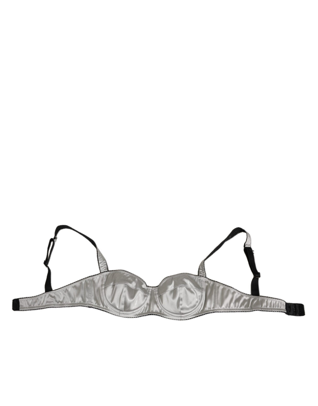 Dolce & Gabbana Grauer Acetat Stretch Balconcino BH Unterwäsche