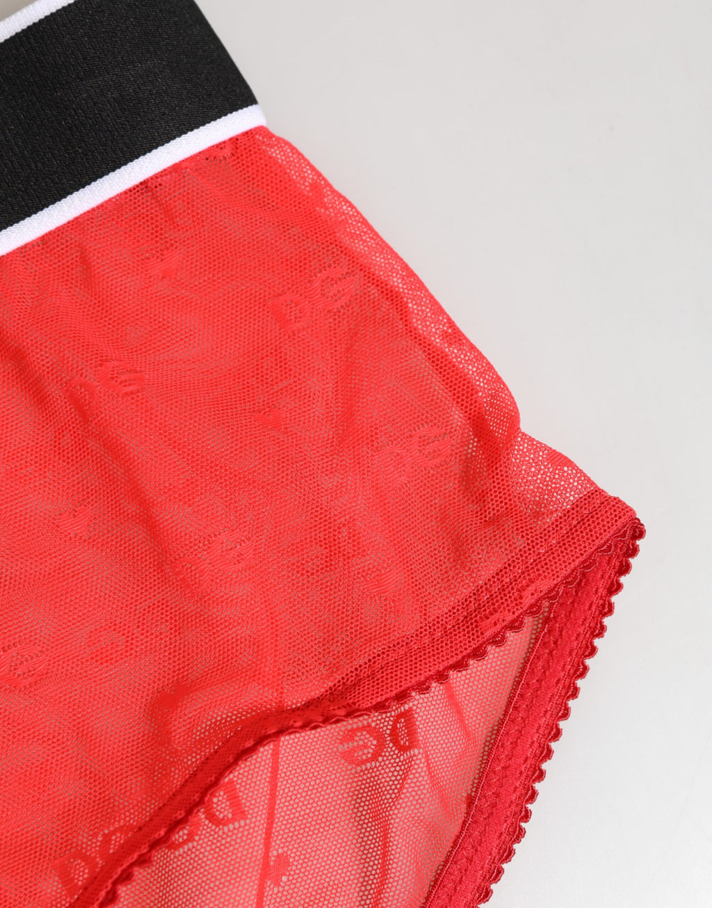 Dolce & Gabbana Red Nylon Logo Waistband Brief Underwear