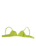Dolce & Gabbana Gelb Grün Nylon Soft Cup BHs Unterwäsche